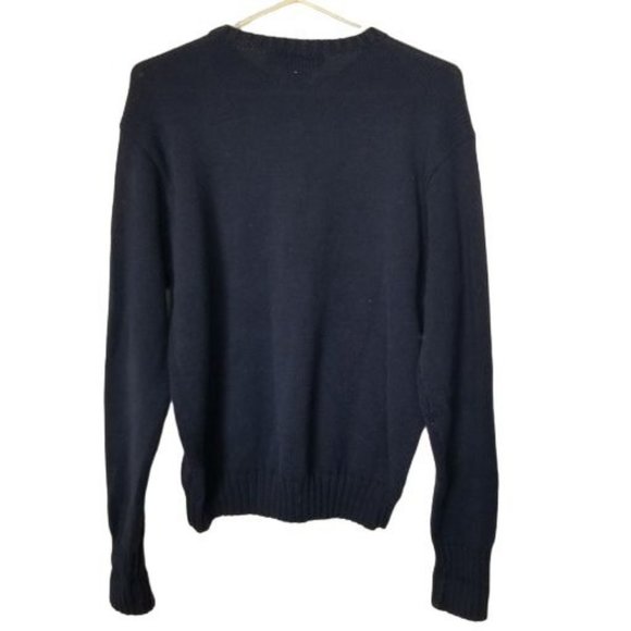 Polo Ralph Lauren Mens M Navy Blue Long Sleeves Kn - Picture 7 of 7